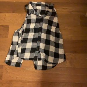 Black and White plaid tank top